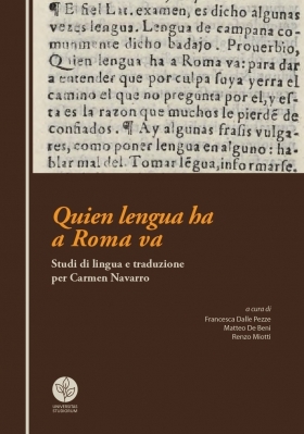 Quien lengua ha a Roma va. Studi di lingua e traduzione per Carmen Navarro - Universitas Studiorum